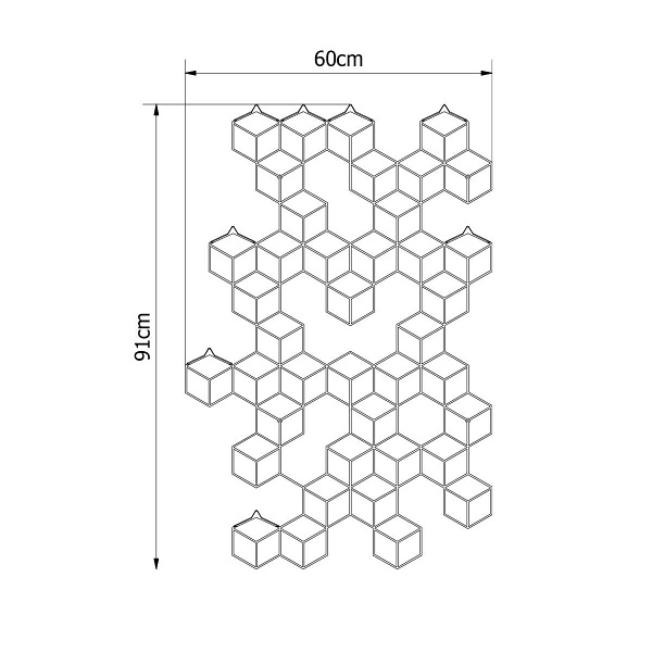 Wieszak Stiga L Black - POLYHEDRA